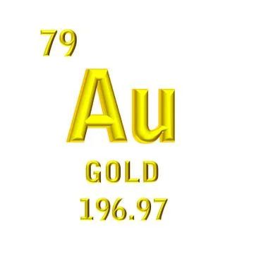 Au gold Illustrazione stock