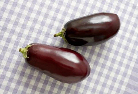 Aubergines Foto stock