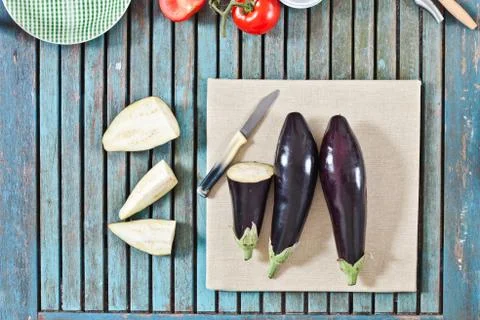 Aubergines Stock Photos