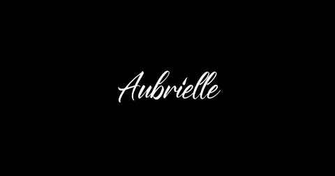 Aubrielle Woman's name in Cursive Text Animation Stock Footage 153367564