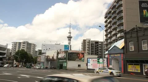 Auckland CBD view Stock Footage 11801024