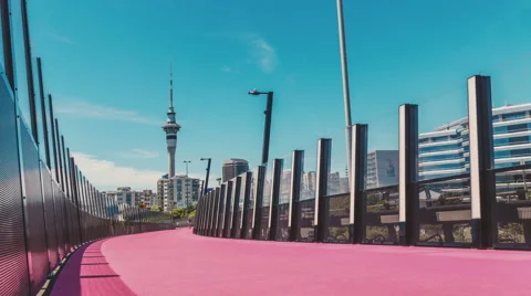 Auckland Cycle/walkway Stock Footage 58759632
