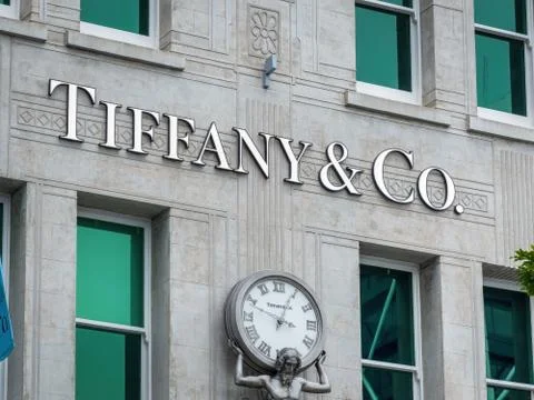 Auckland / New Zealand - August 7 2019: View of Tiffany and Co jewelry store  Stock Photos