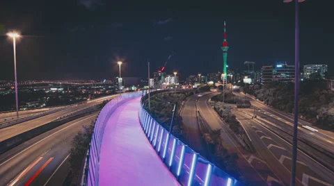 Auckland at night. Stock Footage 58759595