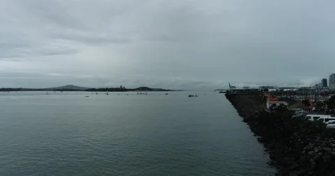 Auckland Port Stock Footage 158034520