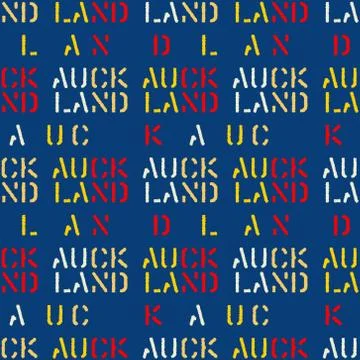 Auckland seamless pattern Stock Illustration