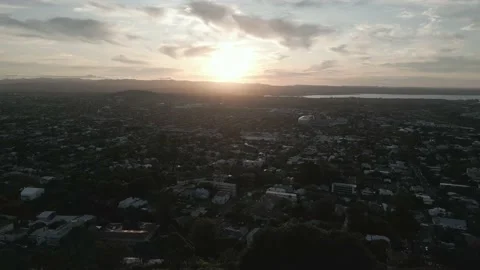 Auckland Sunset Stock Footage 236437487