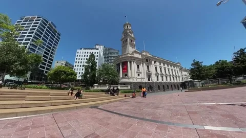 Auckland Town Hall Stock Footage 224585953