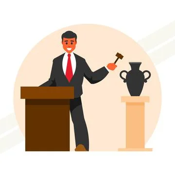 Auction-concept Stock Illustration