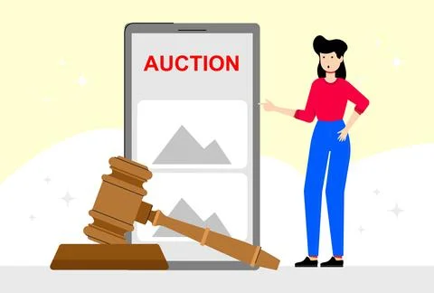 Auction Concept Illustration Stock Illustration