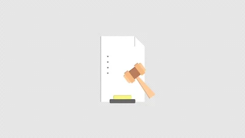 Auction Documents Video stock 286997824