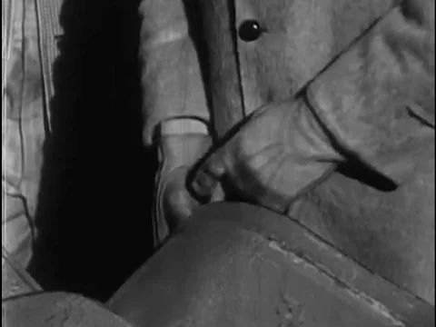 An auction for farmland and farming equipment goes on in 1962. Stock Footage