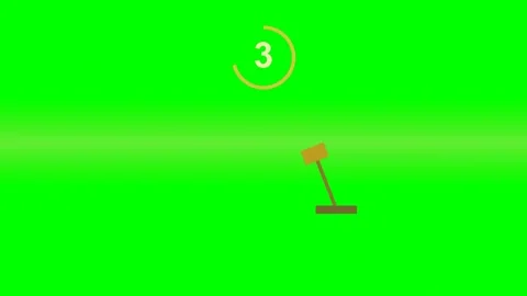 Auction Gavel Countdown Timer Animated Business Data Motion Graphic Stock Footage 341912631