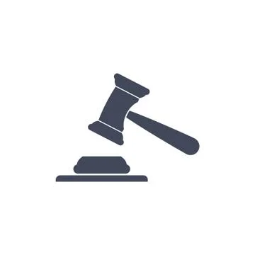 Auction Icon Vector flat design style Stock Illustration