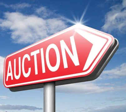 Auction Stock Illustration
