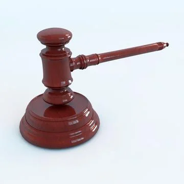 Auction - Law Gavel 3D Model