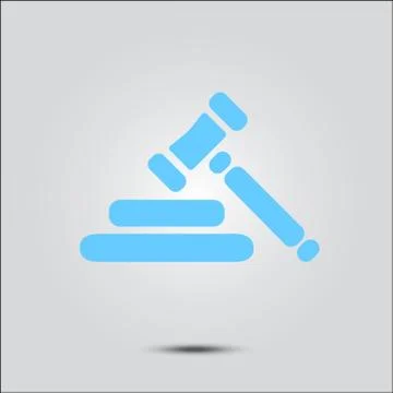 Auction sign symbol. Stock Illustration