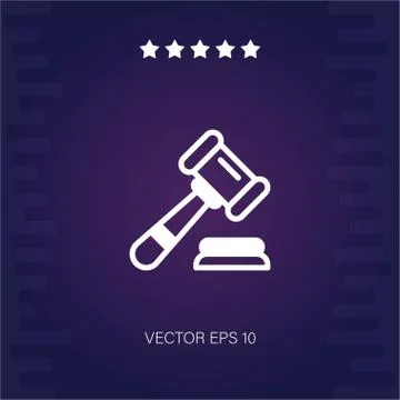 Auction vector icon Stock Illustration