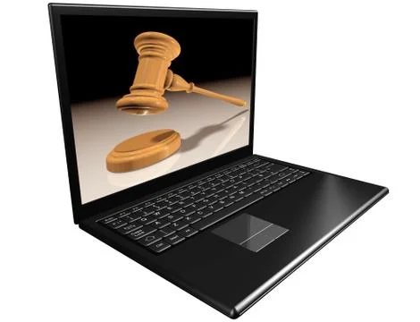 Auctions on the internet Stock Illustration