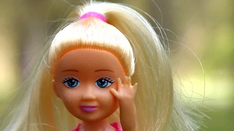 Audacious Doll Waves Hello Stock Footage 105204326