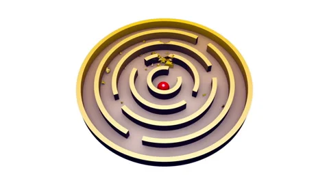 Audacity - the second happiness (Round Maze) Stock Footage 50129951