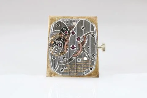Audemars Piguet White Gold Rectangular 3 Stock Photos
