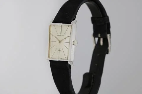 Audemars Piguet White Gold Rectangular 2 Stock Photos