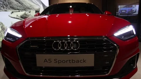 Audi A5 Sportback Front View of The Car Stock Footage 156607863