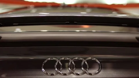 Audi A7 Sportback Back View Stock Footage 156610364