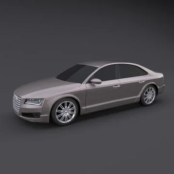 Audi a8 luxury car restyled 3D Model