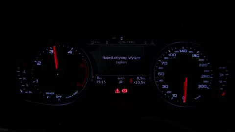 Audi Car Acceleration Stock Footage 156606387