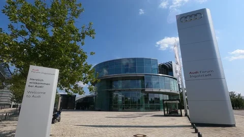Audi Forum and Museum Mobile in Ingolstadt, Germany Stock Footage 165523954