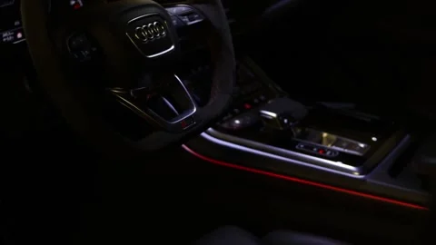 Audi QRS8 Car Inside Stock Footage 156611283
