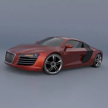 Audi R8 sports car 3D Model