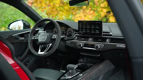 Audi RS5 interior Stock Footage 221750921