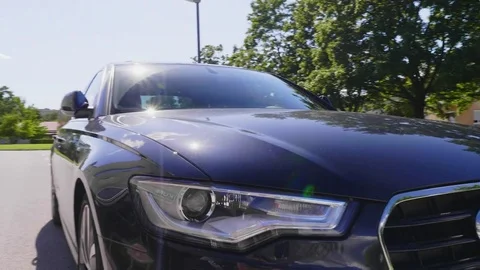 Audi Slow Motion Sideways Stock Footage 77196122