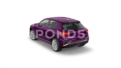 Audi SQ2 Mockup 45 Top Back Side View PSD Template