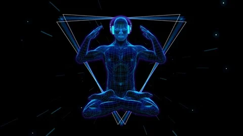 Audible Focus Pose Looping Animation Stock Footage 73608489