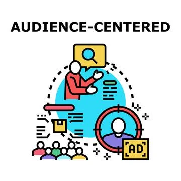 Audience centered strategy for consumer engagement Stock Illustration