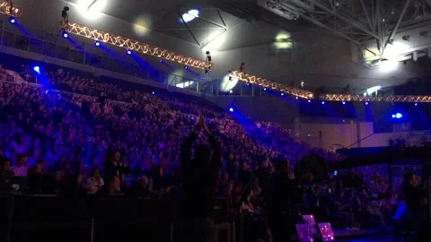 Audience Cheer at X Factor Australia Auditions 2015 Stock Footage 169619865