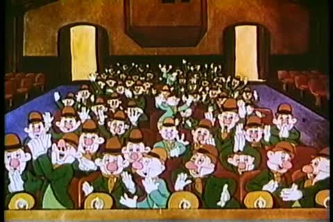 Audience cheering in theater 스톡 동영상 11345357