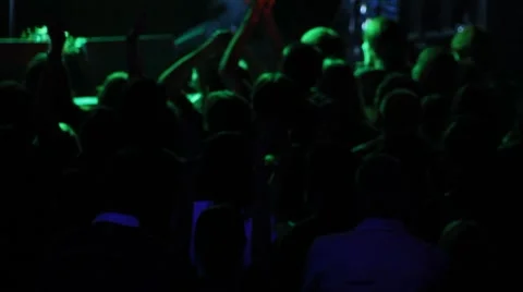 Audience at a concert Stock Footage 7748247
