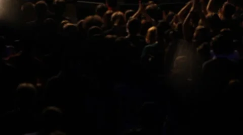 Audience at a concert rock Stock Footage 7748849