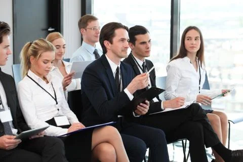 Audience at conference Stock Photos