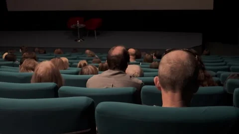 Audience in conference presentation hall. Stock Footage 295215743