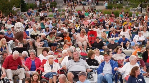 Audience enjoying the performance during Shindig Music Festival Stock Footage 103425251