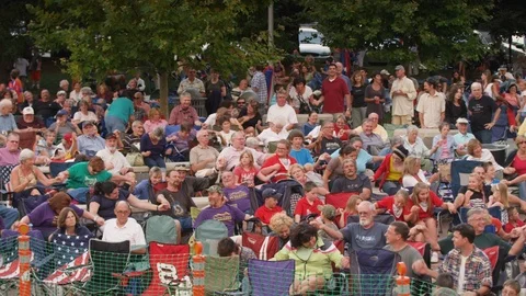 Audience enjoying the performance during Shindig Music Festival Stock Footage 103425287