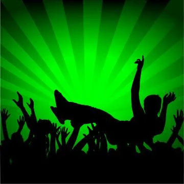 Audience Fans Stock Illustration