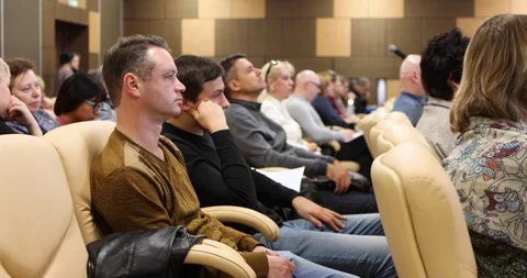 The Audience Of The Forum Stock-Footage 118536974