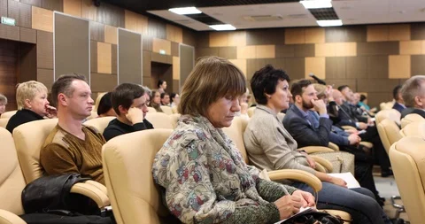 The Audience Of The Forum Stock-Footage 118537022